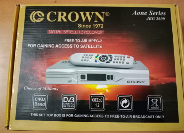 Crown MPEG2 - Metal STB with Adopter