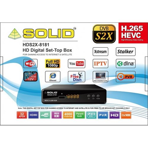SOLID 8181 FullHD Digital IT-BOX CUM Set-Top Box