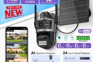 TQ11-AV4 AI Solar 4G/WiFi Smart Security Camera (NEW)