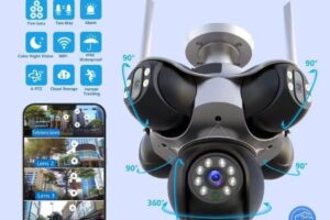 Real 5-Lens 5-in-1 WiFi Smart Security Camera (PTZ, AI Tracking)